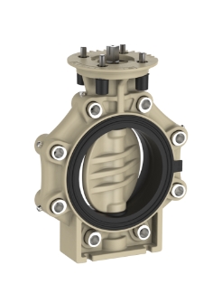 Затвор дисковый фланцевое соединение ручной привод PRAHER K4 DN80 PP d 90-3" DIN-ANSI-JIS-BS PN10 EPDM Затворы